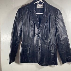 Woman’s North side leather blazer jacket